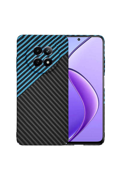 Techsuit Husă pentru Realme 12x, din fibră de carbon, albastru - albastru