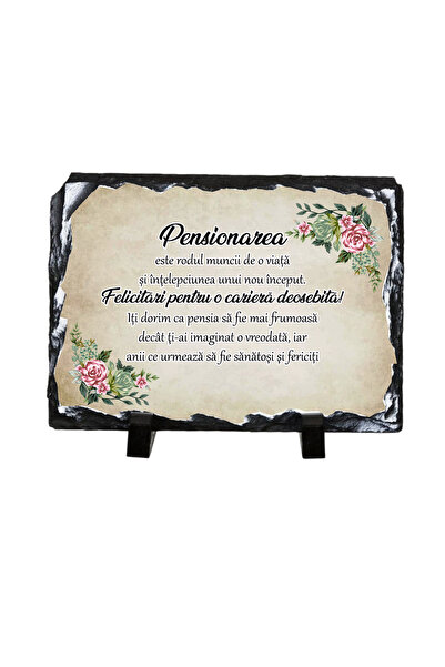 OEM Placă Decorativă din Ardezie Naturală "Pensionarea - Un Nou Început", 20x...