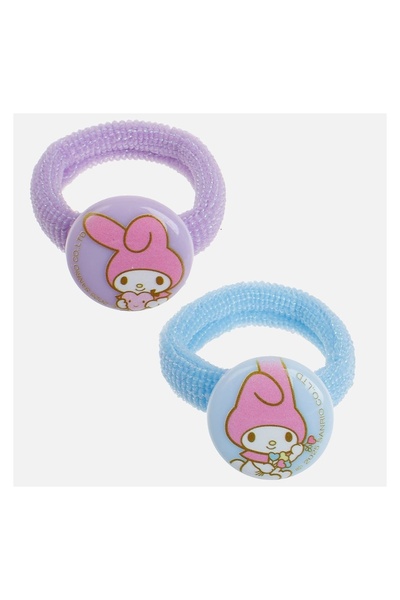 Jumbo Set elastice de păr pentru copii, model glitter, frotte, 2 bucăți – pri...