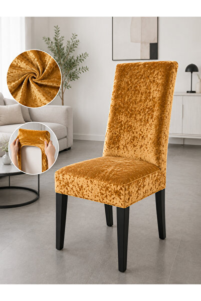 delfin HomeRoy Huse Catifea pentru Scaune – Set 6 Bucăți