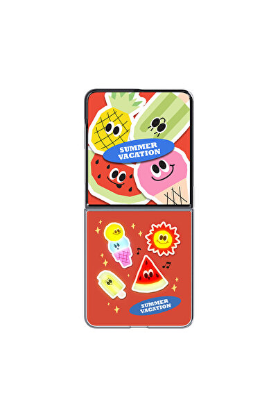 Samsung Galaxy Z Flip8 Flipsuit Kılıf (Summer Vacation) - Çok renkli