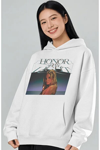 SEVBANO Zarıa Larsson Şarkıcı Προτυπωμένο Unisex Oversize Premium Hoodie