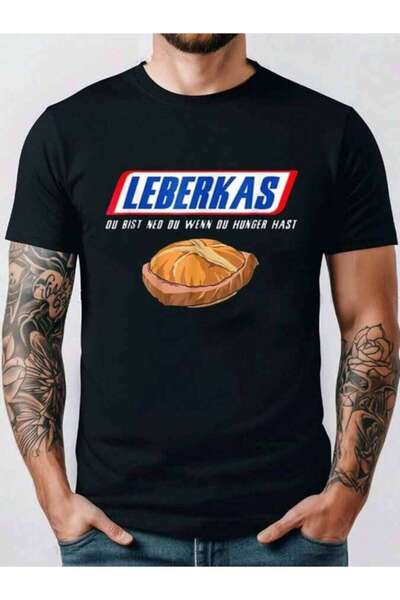 9JY ‌   تي شيرت Leberkas Bist Ned Wenn Wenn Du Hunger Hast Funny للرجال والنس...
