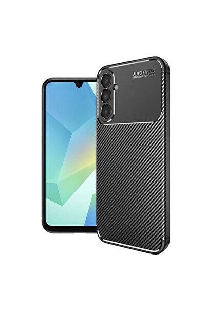 Techsuit Husă pentru Samsung Galaxy A16 4G, Fibră de carbon, negru - negru