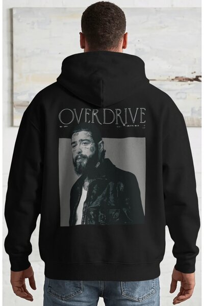 SEVBANO Post Malone Overdrive reper pevač majica sa zadnjim printom unisex ov...