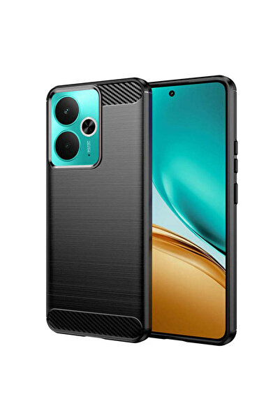 Techsuit Husă pentru Realme 14T, Silicon Carbon, negru - negru