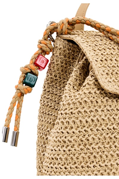 Desigual Rucksack HALF LOGO RAFFIA Backpack