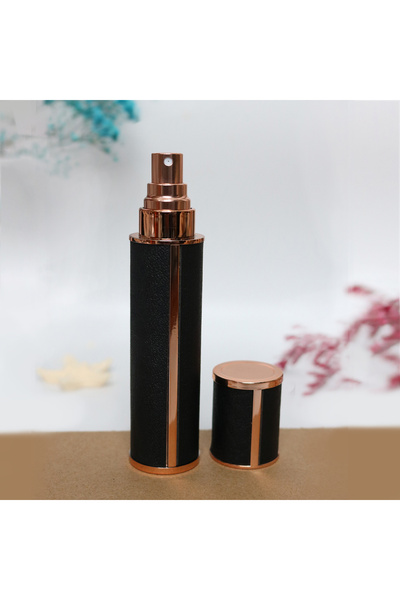 Choice8 Metal 10ml 1PC black 10ml Luxury Leather Wrapped Glass Perfume Spray ...