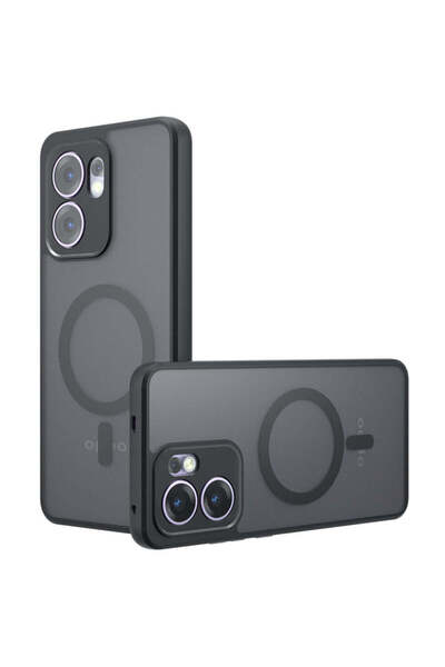 Techsuit Калъф за OPPO Reno13 F 4G, PureFrost MagSafe, черен матов - черен матов