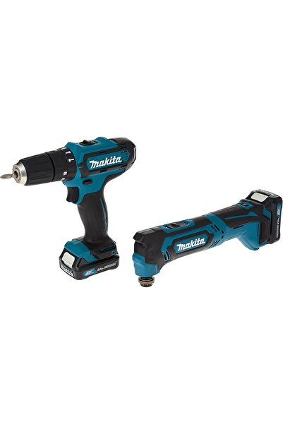 Makita مجموعة أدوات CLX203AX4 تشمل مثقاب كهربائي ومفك براغي متعدد الاستخدامات