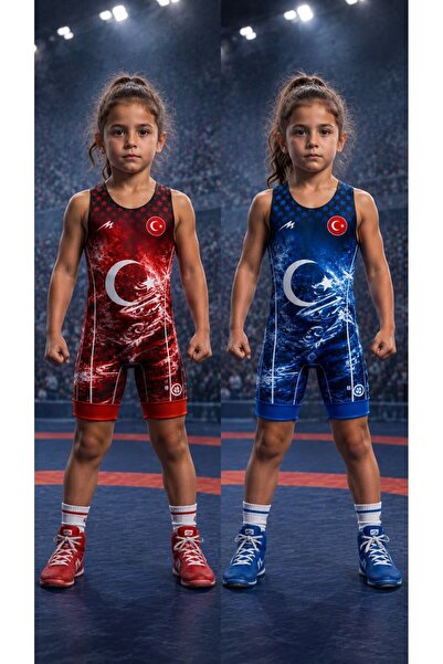 More Sports Çoçuk Güreş Mayosu Takımı