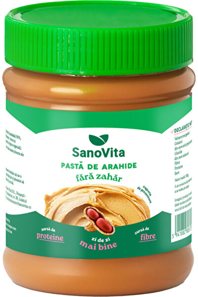 Sano Vita Unt de arahide fără zahăr 375 g