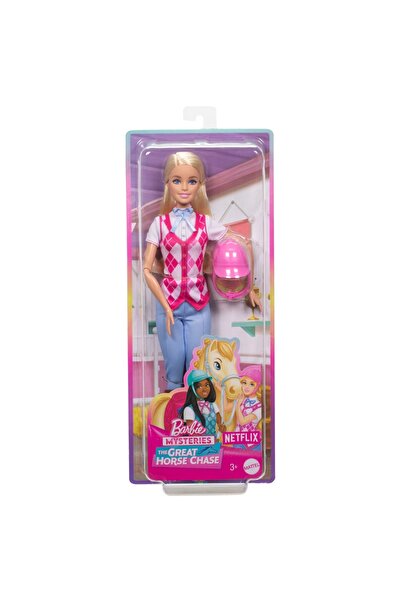 Barbie Păpușa Mysteries Marea Goană de Cai Malibu cu Accesorii pentru Îmbrăcă...