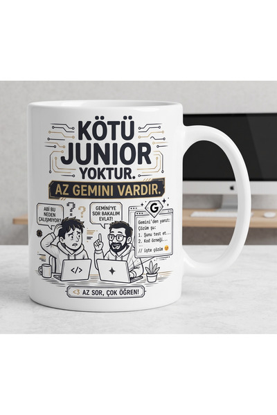 Kötü Junior Yoktur, Az Gemini Vardır – Yazılımcı Mizah Kupa Bardağı