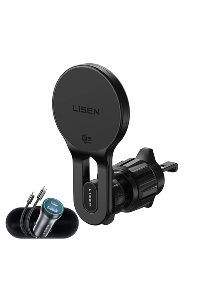 LISEN Suport auto cu încărcător wireless W704 Pro (YL0225090003) - pentru gri...