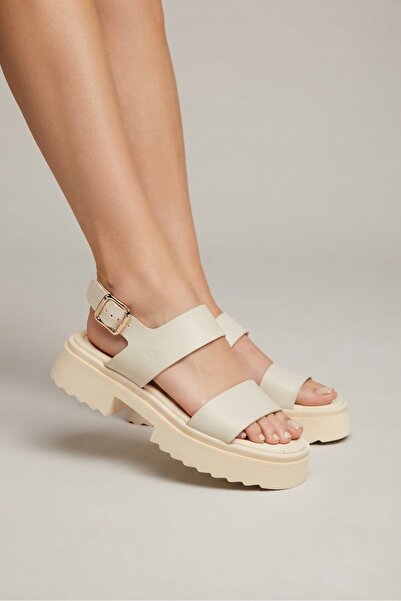 Rüya Shoes Comfortable Genuine Leather Women's Sandals with Poly Sole Tape - ...