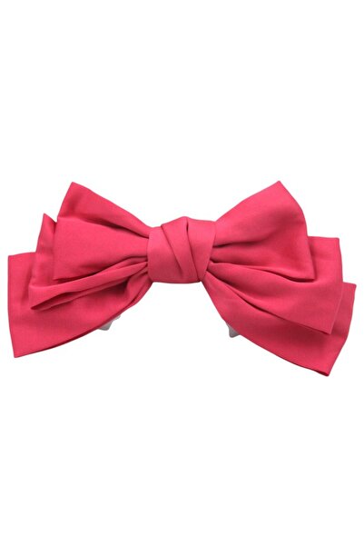 Bidani - Big Bow Hair Clip - Hot Pink & Pink