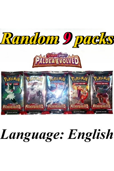 Choice25 Bandai PALDEA 9 Packs Pokémon Card Packs Bright Stars Prismatic Evol...