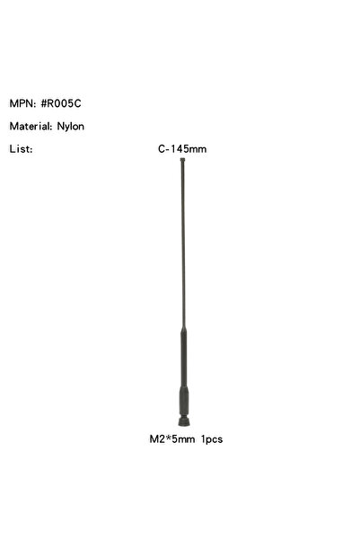 Choice R005C-145MM هوائي محاكاة Rcdream للزينة وخط إشارة لسيارات التحكم عن بع...