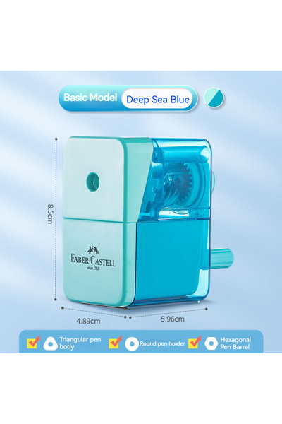 Choice1 Deep Sea Blue Faber Castell Manual Hand Crank Pencil Sharpener Sharpe...