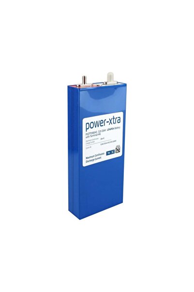 POWER-XTRA PX2770180HE - 3.2V 25 Ah LiFePO4 Şarjlı Pil - 3C - Vidalı