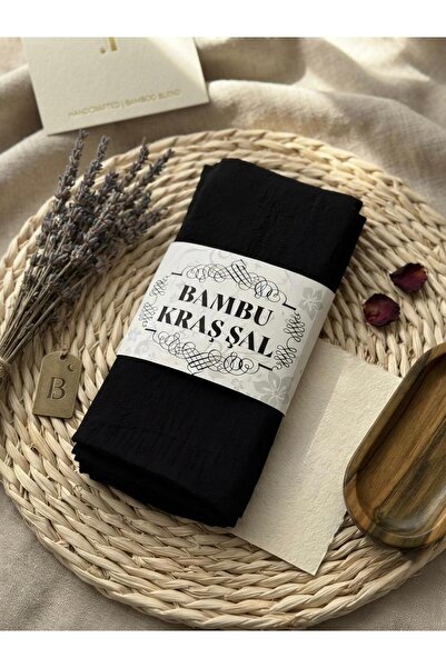 İSTDONATELLA Bamboo Kraş Shawl Model - No Ironing Required