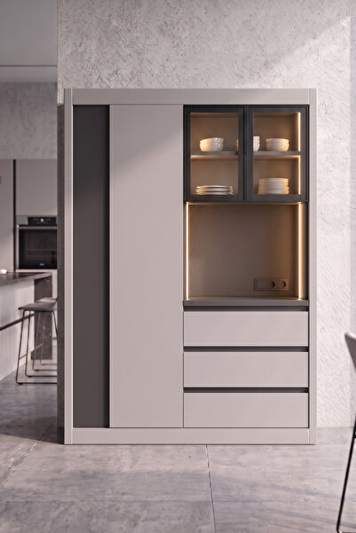 Avm 24 Nero Kahve Köşesi Multi Kilerli 160 cm Montaj Dahil