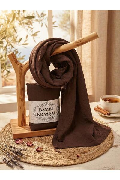 İSTDONATELLA Bamboo Kraş Shawl Model - No Ironing Required