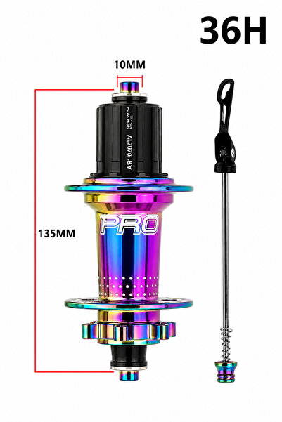 BikeWay HASSNS PRO 7 36 DELİK RAİNBOW BİSİKLET ARKA GÖBEĞİ