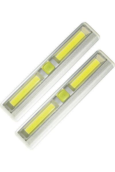 PROMIER PRODUCTS شريط إضاءة لاسلكي من LitezAll COB LED، عبوة من قطعتين، فضي، ...