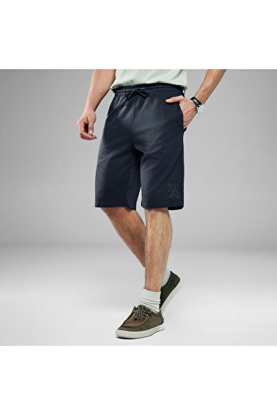 Giordano Men Regular Interlock Embroidery Shorts