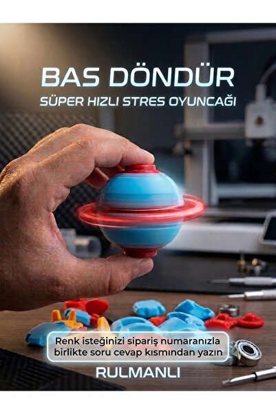 3D Bas döndür rulmanlı spinner ball stres oyuncağı