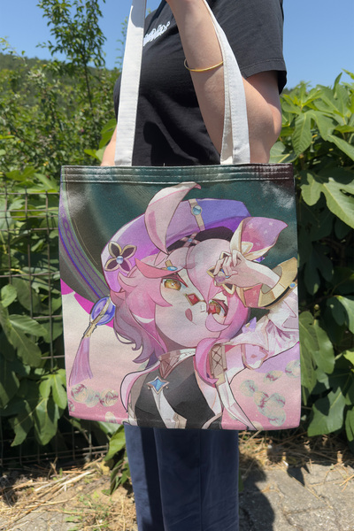 ZipZap Dori Genshin Impact V4 Double-Sided Canvas Print Tote Bag Anime Bag