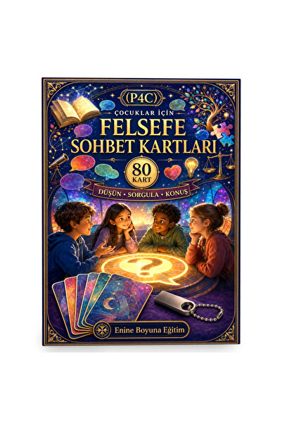 Enine Boyuna Eğitim P4C Philosophy Conversation Cards for Kids