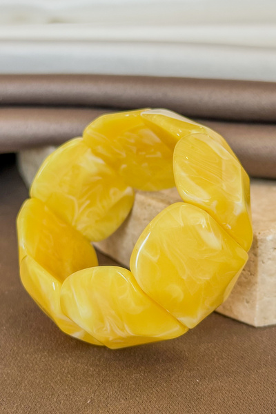 İthal سلسلة Dore Collection Riviera Stone، سوار نسائي واسع مرن مصنوع يدويًا ب...