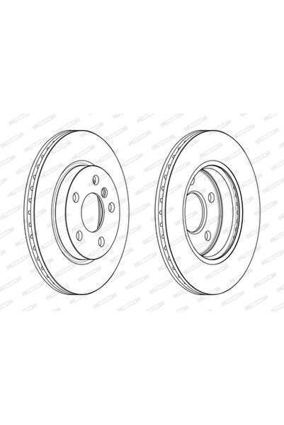 FERODO Set Discuri De Frana Ddf2651C Bmw 2 Active/2 Gran Mini Mini/Mini Clubman