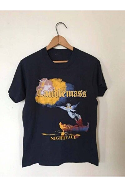 29CUN تي شيرت نادر من Rare Candlemass Band Nightfall Doom Metal مقاس S إلى 5X...