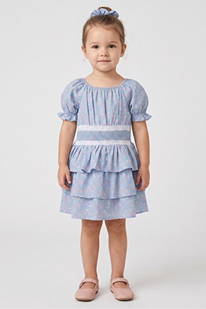 NANETTE LEPORE Toddlers Girl 2 Pieces Floral Print Short Sleeve Dress With Sc...