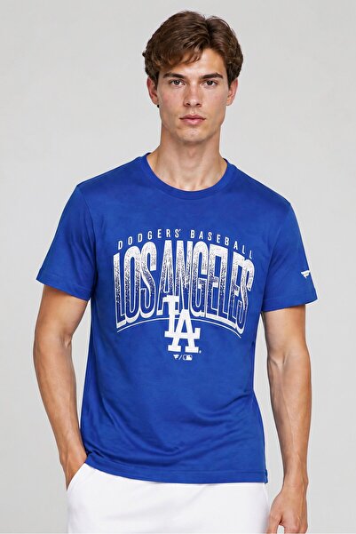 Genuine Merchandise Men Sportswear Fit Short Sleeve Baseball T-Shirt, Blue