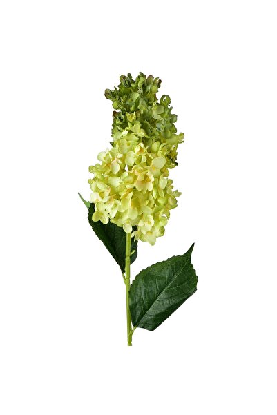 MONDEX Floare artificială din plastic, Hortensie Viridis, 80cm, verde, 1 buc.