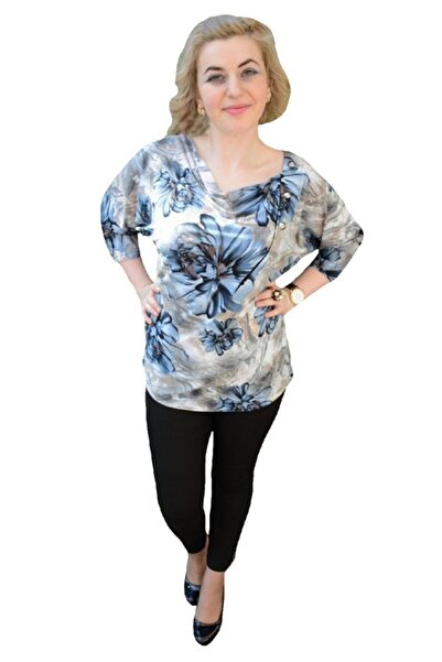 OEM Bluze cu maneca scurta, casual, culoare negre-albastre