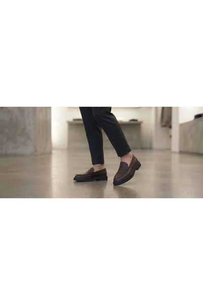 Growish Gr0536 Genuine Nubuck Leather Brown Color Italian Style Design Eva High Sole Odorless Sport Classic Shoes
