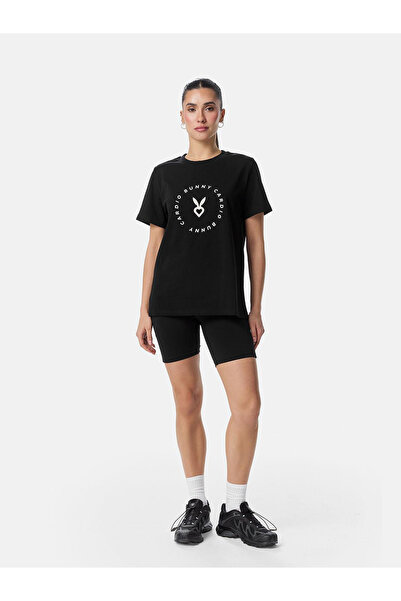 Cardio Bunny Women Signature Circular Logo Tee