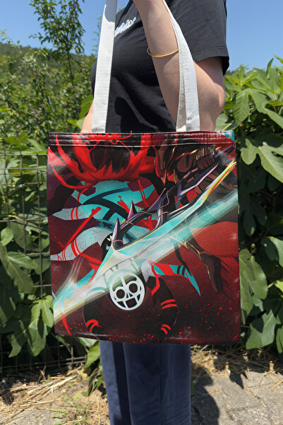 ZipZap Gurren Lagann V2 Summer Winter Double Sided Canvas Print Tote Bag Anim...