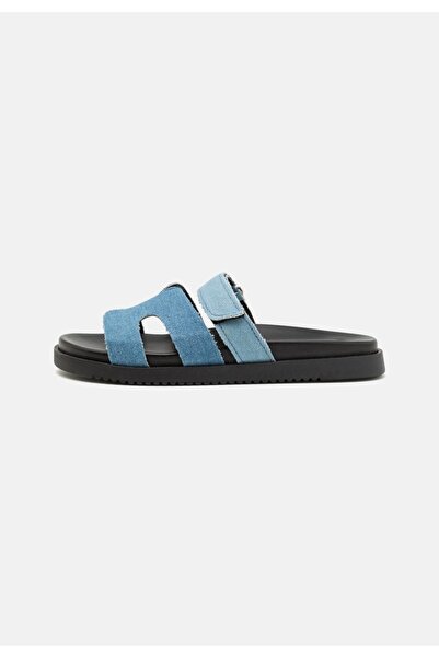 Steve Madden MISSILEE Πλακέ Παντόφλες - Παντόφλες - Μπλε Ντένιμ