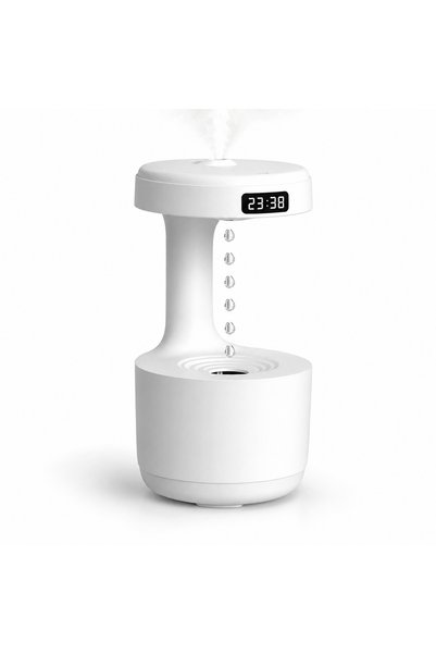 beemen Anti Gravity Water Drop Effect Ultrasonic Air Humidifier 600 ml – Digital Display, Night Light, and USB Use