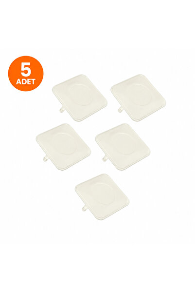 Lüx Kare Buat Kapağı, 5 Adet Beyaz