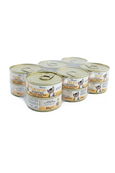 Naxos Kitten Wet Cat Food Mousse Chicken & Duck 85g x 12 Cans | Grain Free Pr...