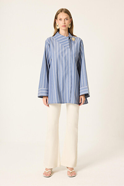 Touché Privé Striped Asymmetric Shirt