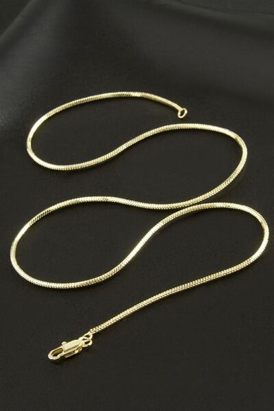 Generic Brand Cylinder Luxury Steel Necklace - Yellow